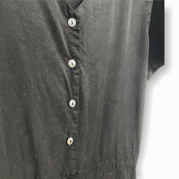 Tea n Rose Adams Wide Leg Black Jumpsuit Size M - Picture 6 of 9